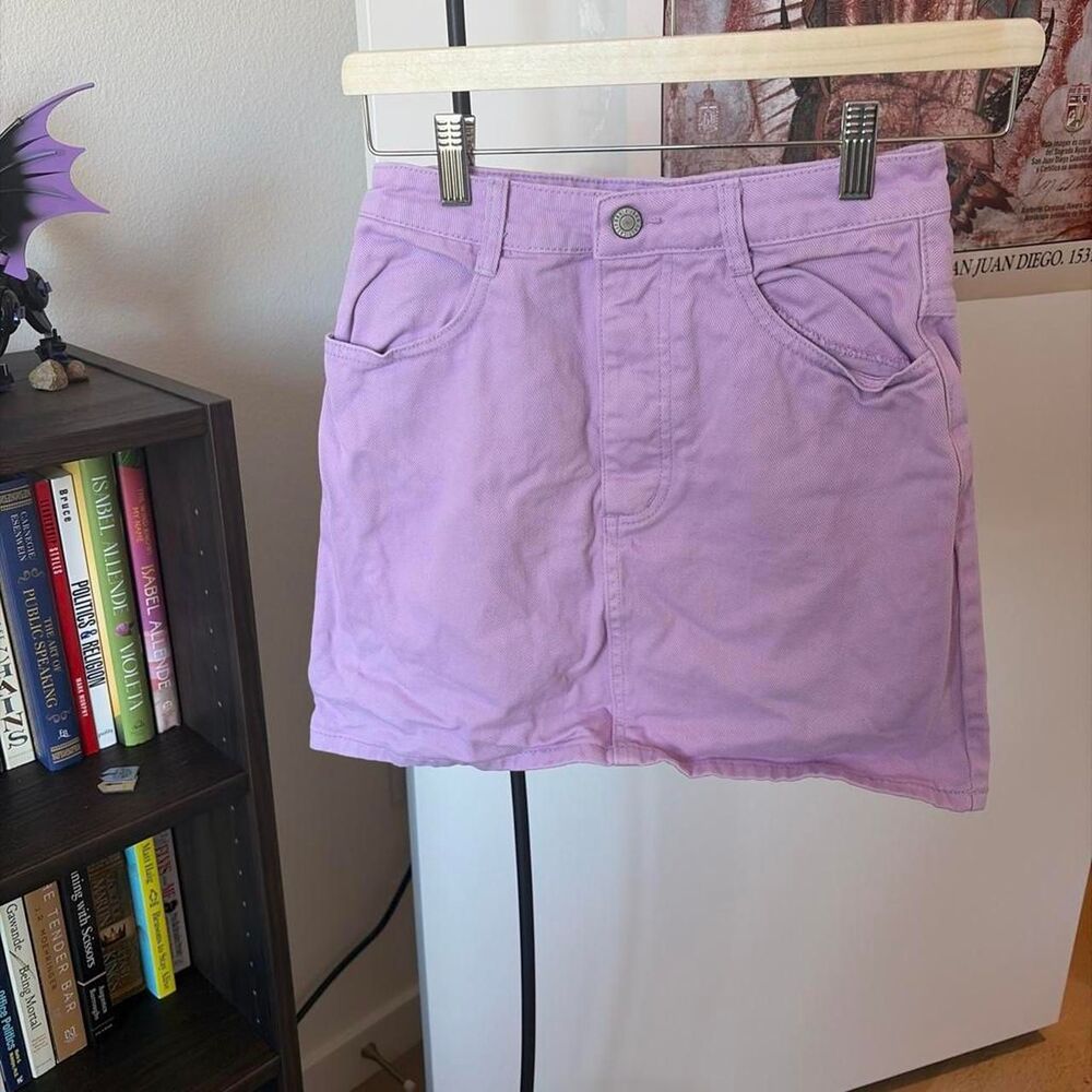 John Galt Purple Mini Skirt Womens Small 100% Cotton